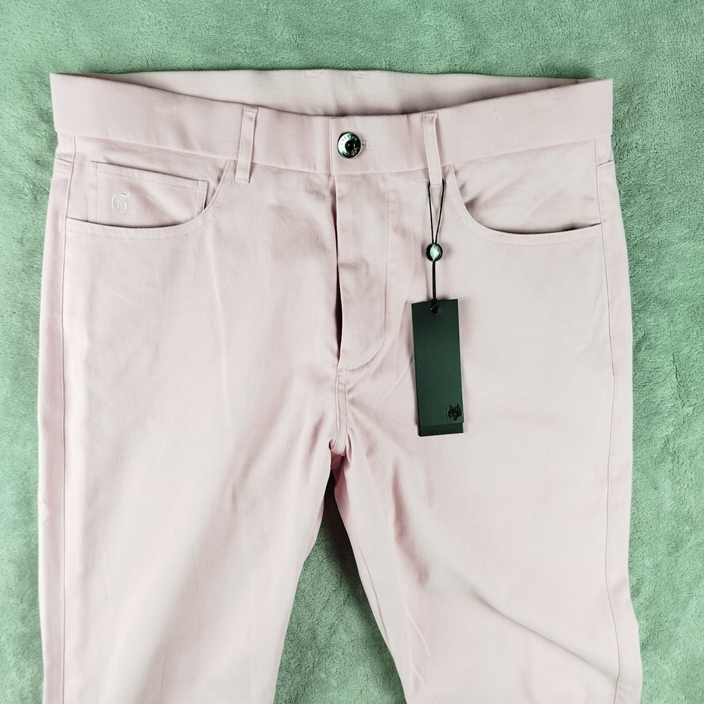 Greyson Pants Mens 33x32 Quartz Pink Armonk 5 Pocket Trouser Chino Golf $195 NWT - Picture 9 of 16